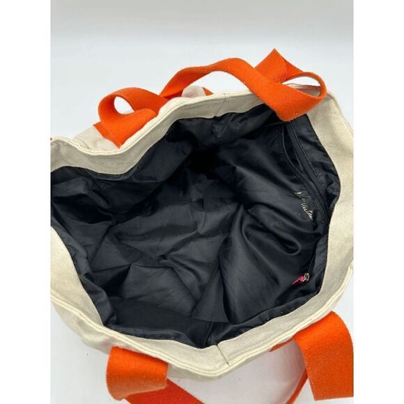 Victoria’s Secret Canvas Tote Shoulder Bag Inside Pocket Multi Way 20 x14 Multic - Picture 2 of 7